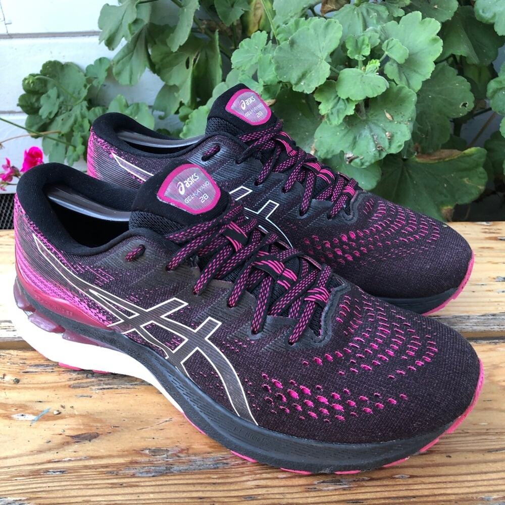 ASICS Womens Running Shoes size 9.5 1012B047 Black Purple Athletic Neutral